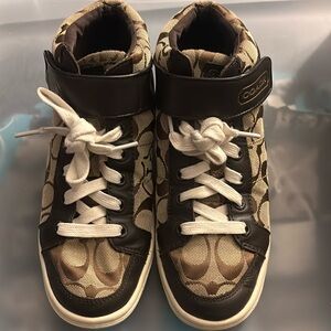 MAKE AN OFFER  Authentic Coach Mid Top Sneakers